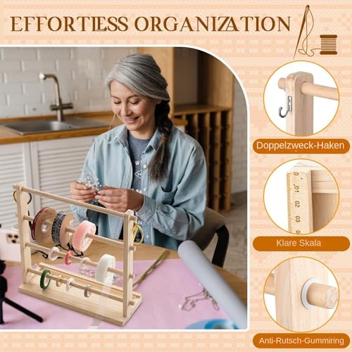 Support de présentation pour accessoires de couronnes et rangement de rubans