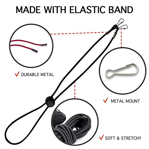 5Pcs Face Masks Lanyard For Kids - Mask Holder Mask Lanyards Holder Around Neck With Clips And Adjustable Length - Sanitary Masks Strap Extenders (Multicolour) #TOP2