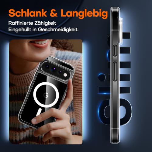 TAURI Hülle für Google Pixel 11 Pro XL 6,8 Zoll - Durchsichtig – Ansicht 6