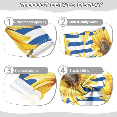 Bolaz Toddler Girls Leggings Printed Yoga Pants Leggings Many Sunflowers for Kids3