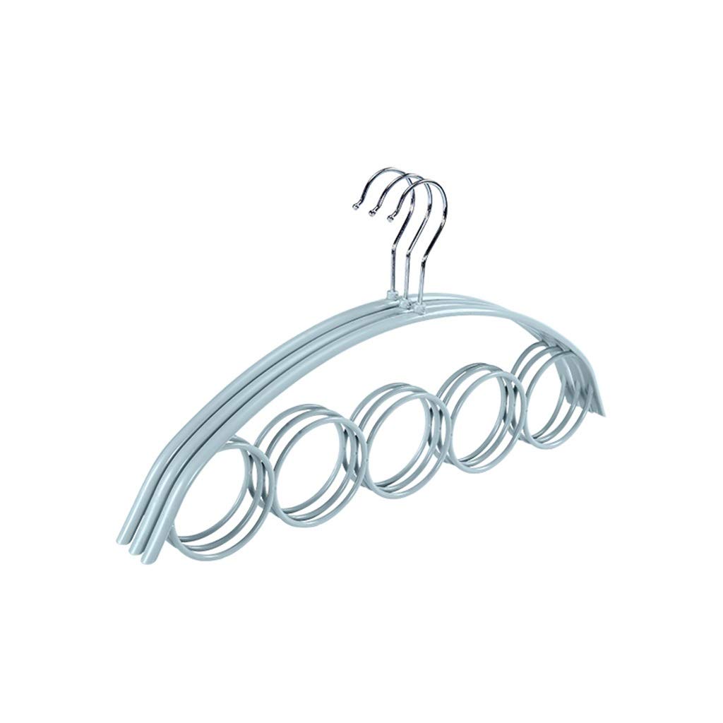 Hanger RENRUIRUI- Percha de 5 Anillas de plástico Pañuelo Bufanda Corbata Perchero de Almacenamiento Multifuncional for Colgar en Rack (10 Piezas)