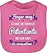 Shirtracer Patentante Baby - Ich habe eine verrückte Patentante lila - Unisize - Pink - taufe mädchen - BZ12 - Baby Lätzchen Baumwolle
