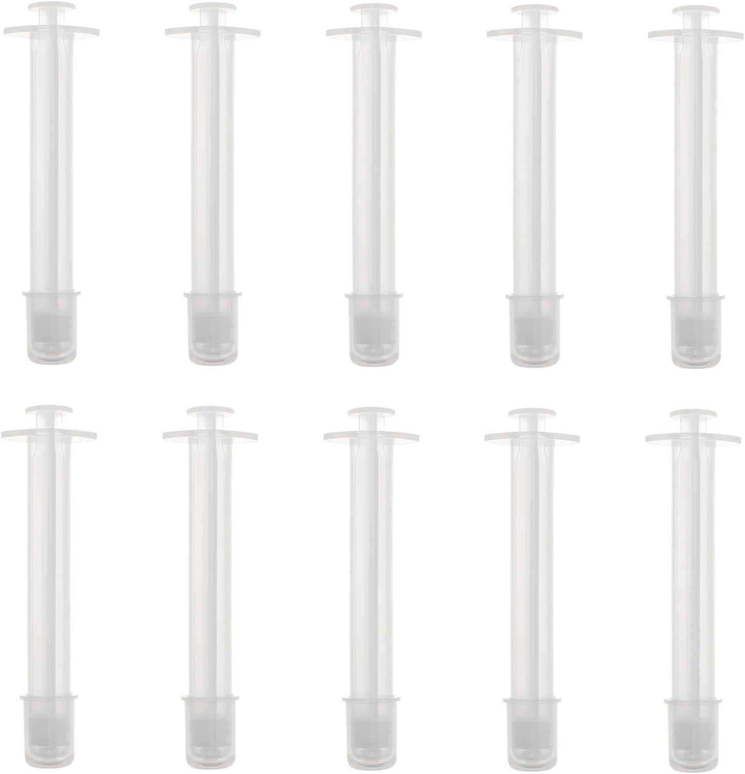 Beavorty Disposable Gynecological Applicators Injector Aid Tools 4 Inch Sterilized Pe Flat Tip 10 Pack for Female Hygiene and Application
