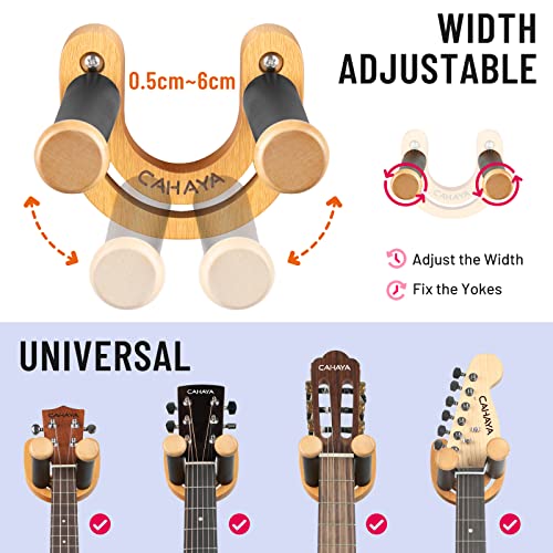 CAHAYA Support mural pour guitare avec crochet réglable en forme de U avec 5 médiators et 1 sac de sélection pour basse électrique acoustique Banjo Ukulélé Mandoline CY0297 - Les Beatles, Paul McCartney, John Lennon, RIngo Starr, George Harrison CAHAYA Support mural pour guitare avec crochet réglable en forme de U avec 5 médiators et 1 sac de sélection pour basse électrique acoustique Banjo Ukulélé Mandoline CY0297 – Image 3