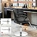 Amofree Barber Salon Chair with Hydraulic Pump, 6.1'' Adjustable Height Barber Styling Chairs, 360° Swivel Hydraulic Haircut Chairs, Thick Seat, Braiding Salon Chair for Hair Stylist Barbershop & Home