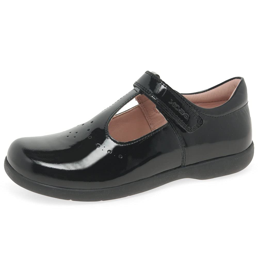 Geox Girls J Naimara Ballerina, Black, 9 UK
