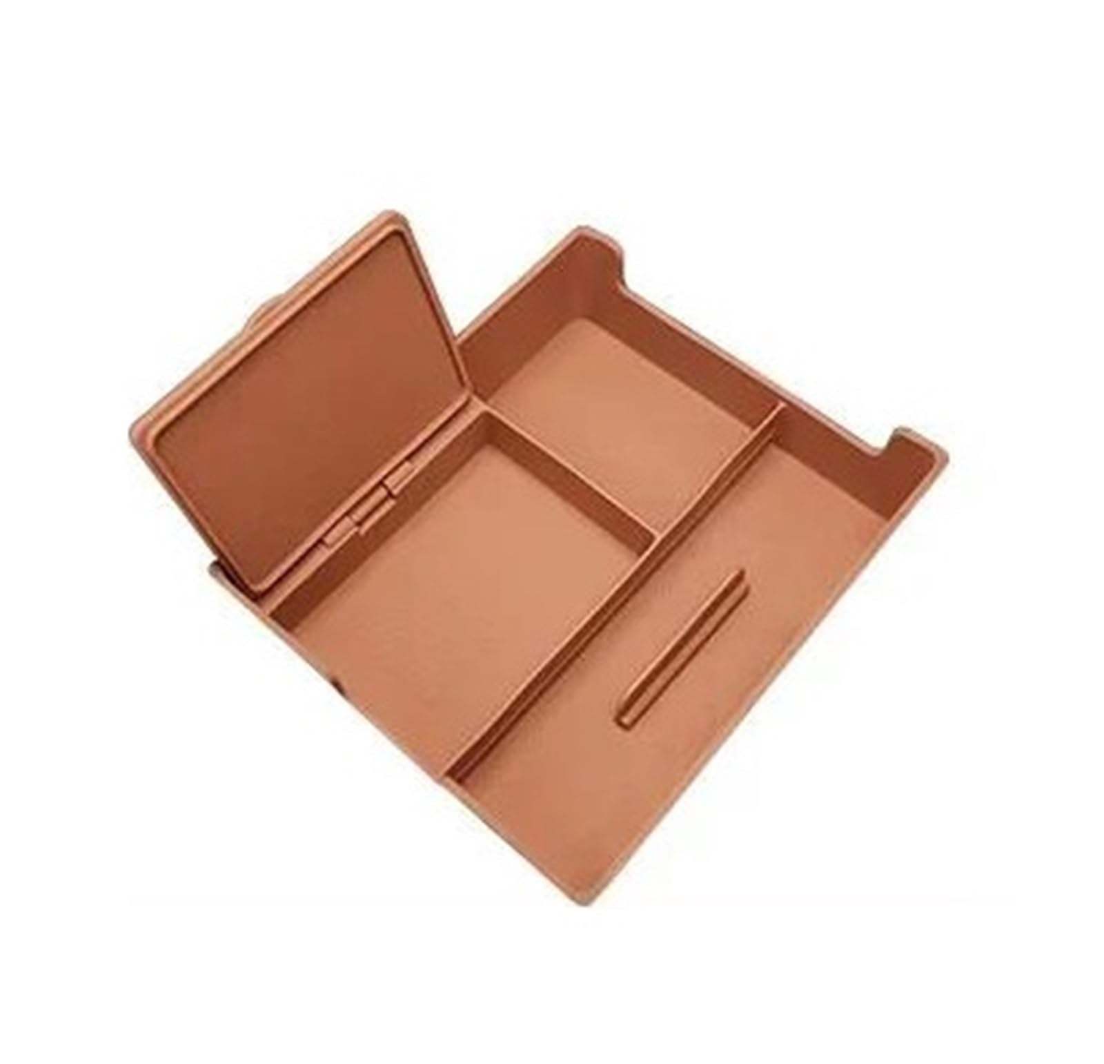 Fcaopcwama Brown For Audi A6l C8 A7 4K 2019-2024 Car Silicone Storage Box Central Armrest In-Car Pad Auto Accessories Car Armrest Storage Box