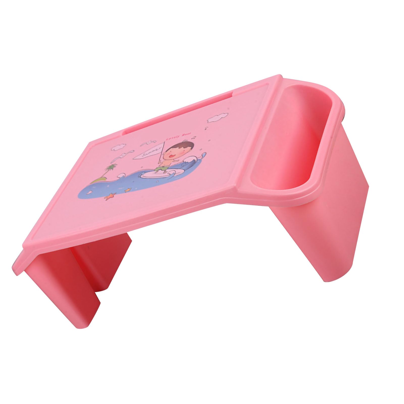 AUNMAS AUNMAS Letto per Laptop Scrivania con Bordi Lisci Design per Riporre gli Oggetti Ponte per Studenti Universitari Materiale ABS 21,3 X 10,6 X 7,5 Pollici (PINK) (PINK)