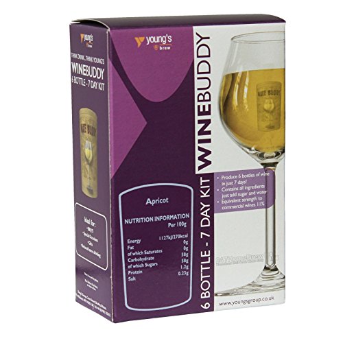 WineBuddy Apricot Fruit Wine Kit - 6 Bottles in 7 Days - Young's Home Brew - Image 2