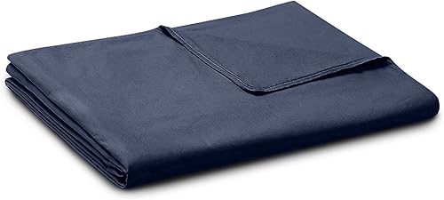 BB BLINBLIN Funda de edredón suave y transpirable para mantas con peso (41 x 60 pulgadas), estampado azul marino