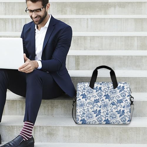 Bolso portátil para laptop 15.6" azul vintage miniatura 3