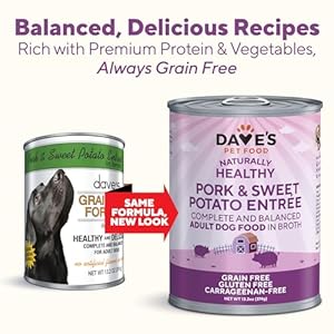 Daves-Pet-Food-Grain-Free-Wet-Dog-Food-Pork-Sweet-Potato-in-Broth-Made-in-Canada-Naturally-Healthy-Canned-Dog-Food-Added-Vitamins-Minerals-Wheat-Gluten-Free-132-oz-Case-of-12 - Cucciolini Doodles   Daves-Pet-Food-Grain-Free-Wet-Dog-Food-Pork-Sweet-Potato-in-Broth-Made-in-Canada-Naturally-Healthy-Canned-Dog-Food-Added-Vitamins-Minerals-Wheat-Gluten-Free-132-oz-Case-of-12