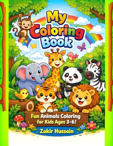My Coloring Book: Animals and Gadgets Coloring Book for Kids Ages 3–6: Fun and Easy Coloring Pages with Cute Animals and Cool Gadgets for Toddlers and Preschool Kids image 2