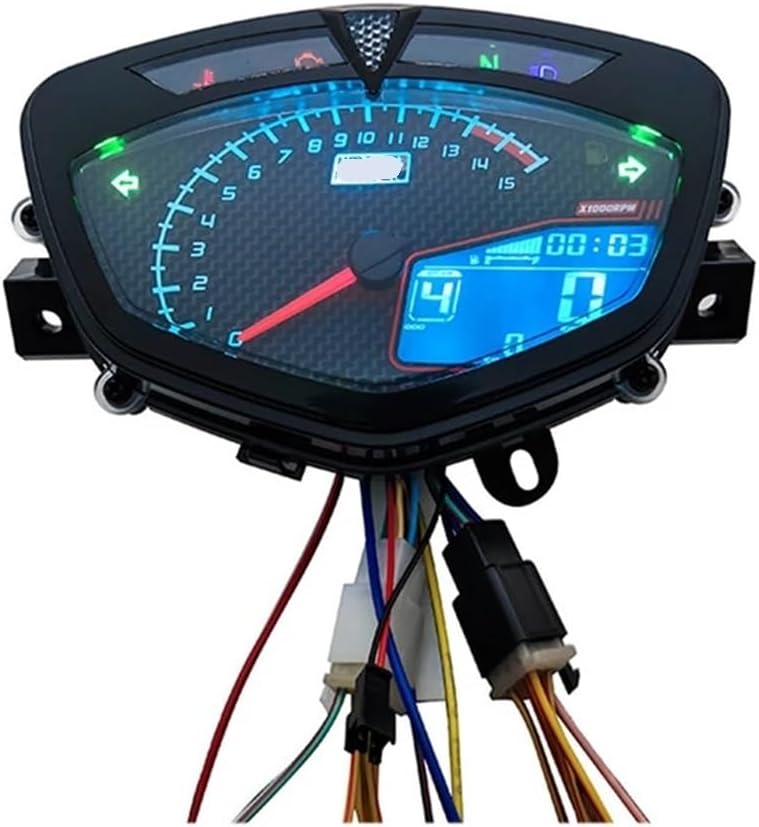 Motorcycle Odometer Digital Digital Meter for Lc135 V1 for Jupiter MX for Copy for Uma Motorcycle Tachometer LED RPM Tachometer Meter
