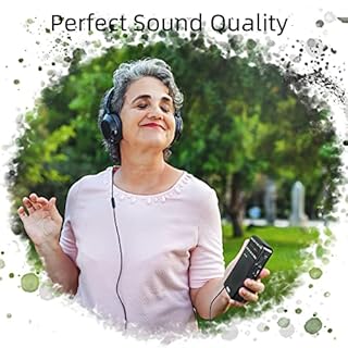 PRUNUS J-166 Portable Radio AM FM, Battery Operated Radio with Tuning Light, Back Clip, Excellent Reception for Indoor & Outdoor & Emergency Radio, AM FM Radio Portable, Transistor Radio