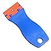 FOSHIO 1.5 Inch Plastic Razors Adhesive Sticker Remover Scraper with 10pcs Safety Plastic Razor Scraper Blades for Removing Labels, Films, Stickers and Decals