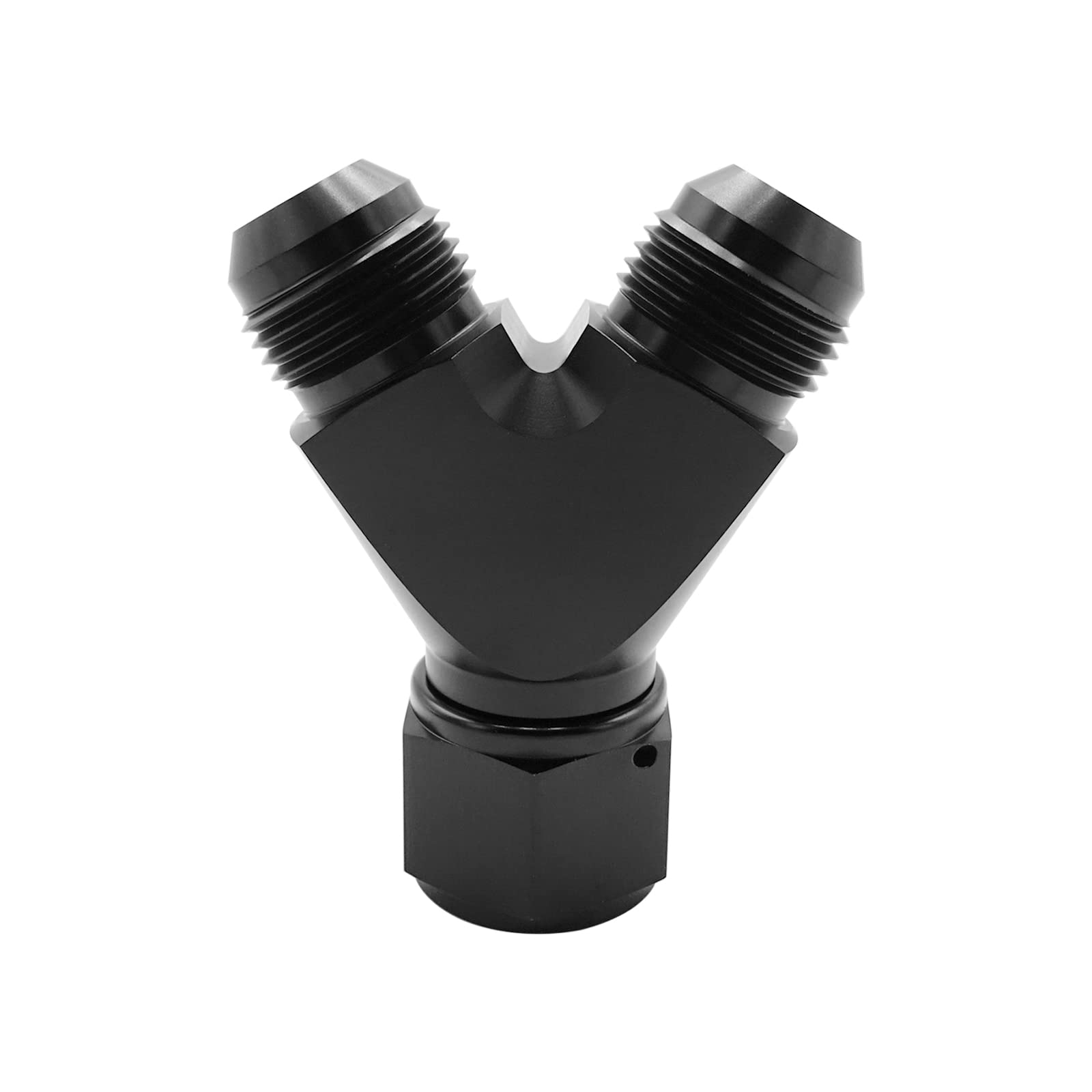 AC PERFORMANCE Black Aluminum -12 AN Female Swivel to 2 x -12AN Male Flare Coupling Union Y Block Splitter Hose Adapter Fitting