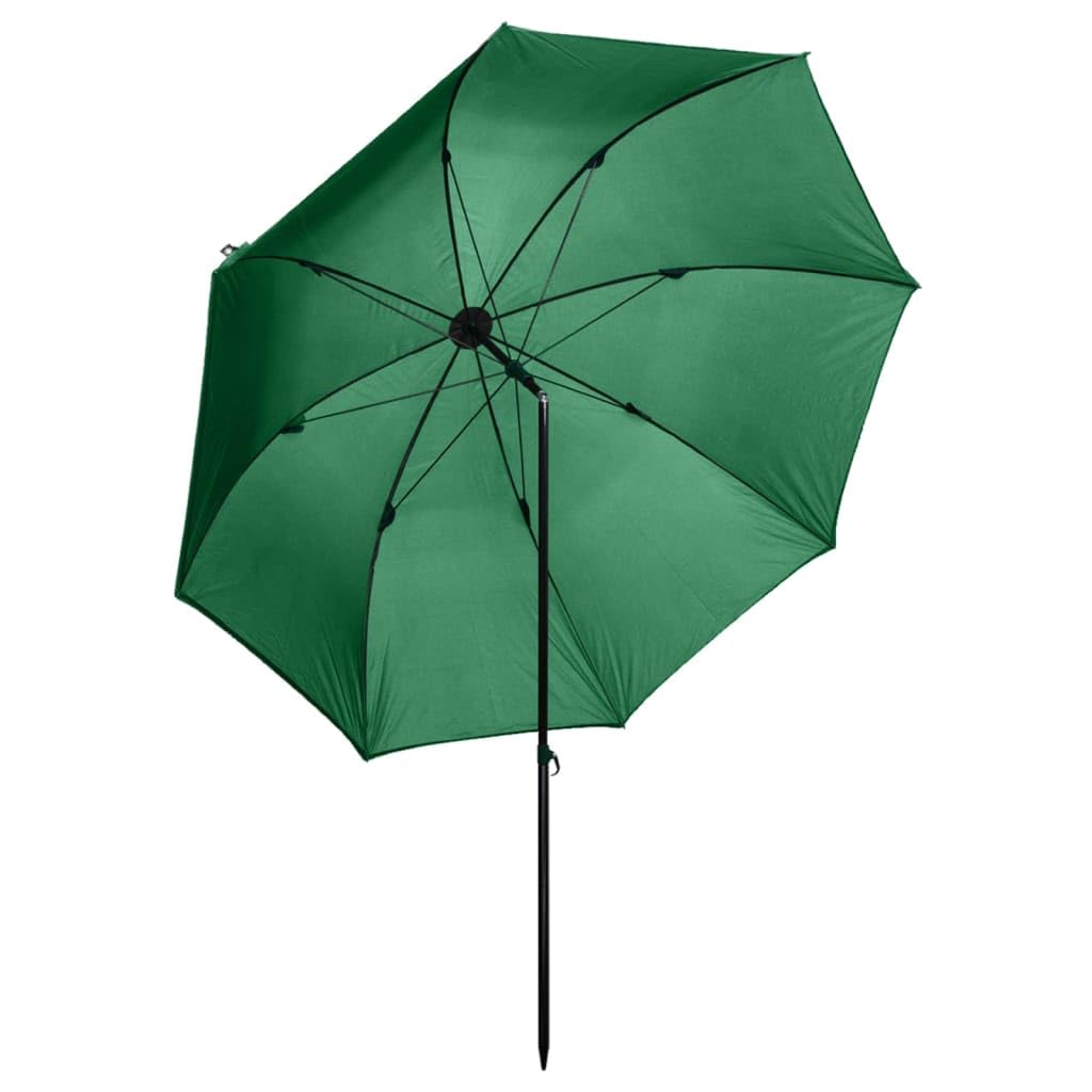 Parasol wędkarski zielony 240x210 cm dom i ogród trawnik i ogród na zewnątrz salon parasole i parasole przeciwsłoneczne