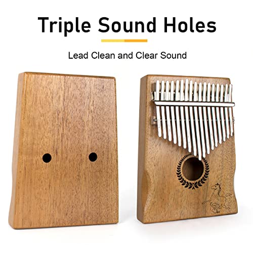 Kalimba Piano à pouce portable Mbira à 17 touches avec bois d’acajou et marteau d’accordage Cadeau pour adultes enfants… - Les Beatles, Paul McCartney, John Lennon, RIngo Starr, George Harrison Kalimba Piano à pouce portable Mbira à 17 touches avec bois d'acajou et marteau d'accordage Cadeau pour adultes enfants… – Image 6