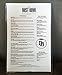 STORE SMART - Rigid Plastic Menu - 8.5