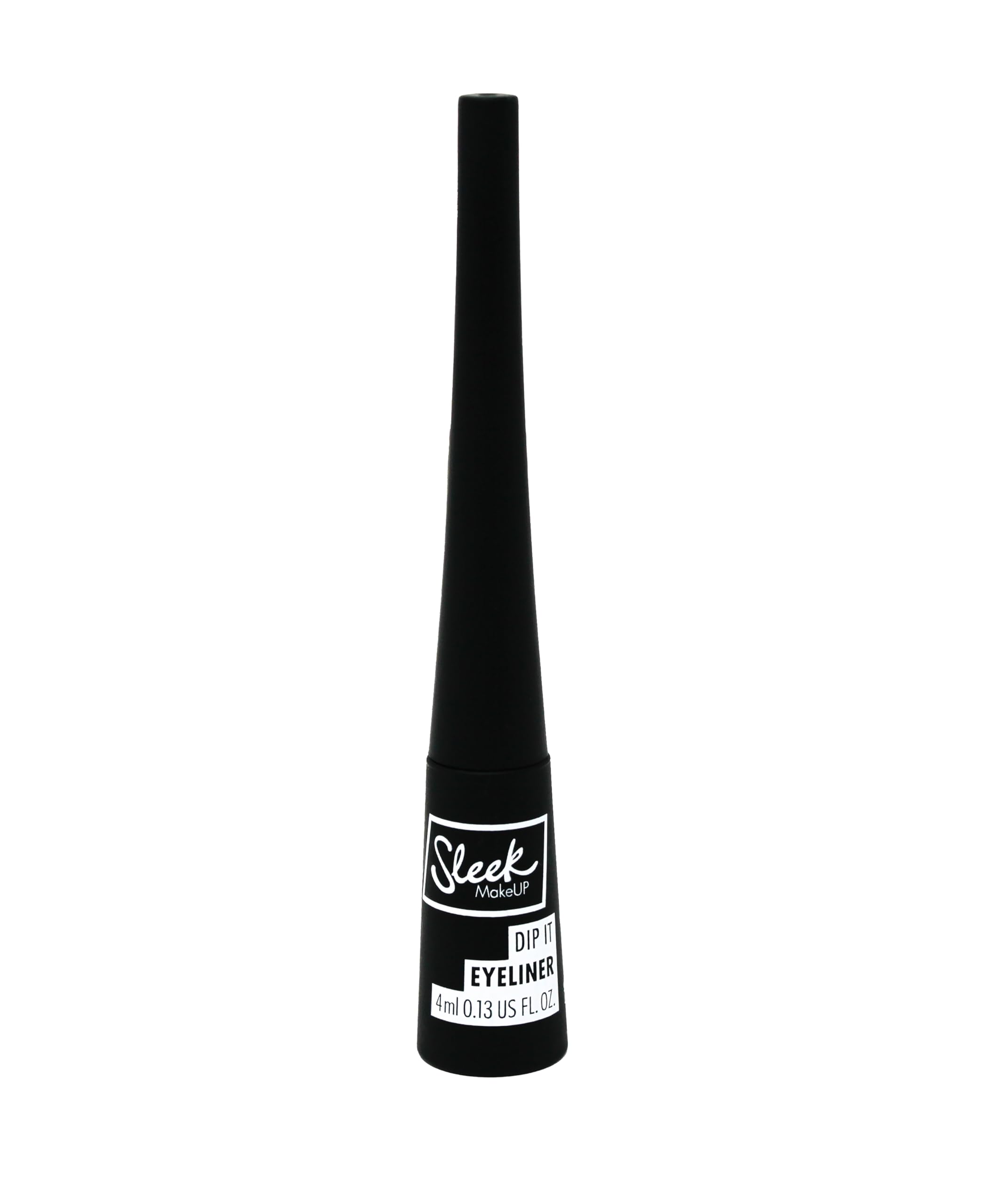 Sleek MakeUP Dip It Liquid Eyeliner, Fast Drying Smudge Proof Formula, With Easy to Control Felt Tip, Black, 4ml