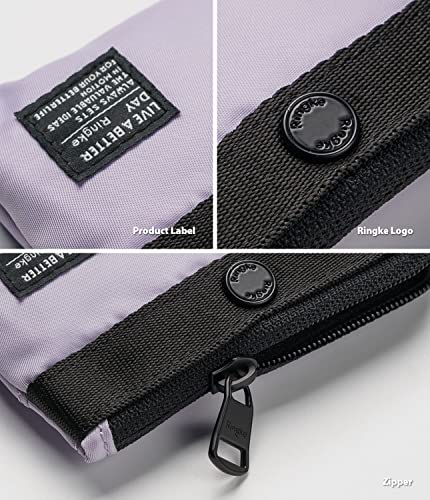 Image of Ringke Mini Pouch [2-Way Bag Miniature] Nylon Carrying Pouch Small Bag - Light Purple
