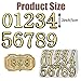 opasyo 30 Pieces Mailbox Numbers for Outside 2 inch 0-9 Self-Adhesive Mail Box Numbers,3D Gold House Numbers for Mailbox, Apartment, House, Trash Bins,Office Hotel Room (Gold, 2inch)