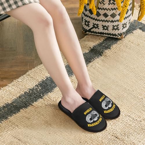 82nd Airborne Paratrooper Veteran Slippers Womens Slipper Unisex Cozy Slipper3