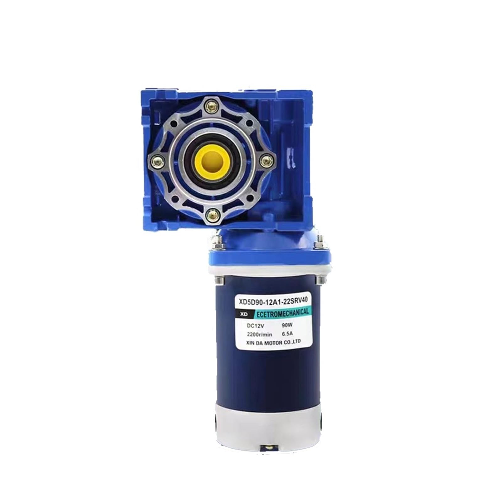 90W 12V 24V DC NMRV30 Schneckengetriebemotor RV30 mit selbstsichernder Geschwindigkeitseinstellmöglichkeit im Uhrzeigersinn und gegen den Uhrzeigersinn für Garagentor(35rpm,RV30 12V)