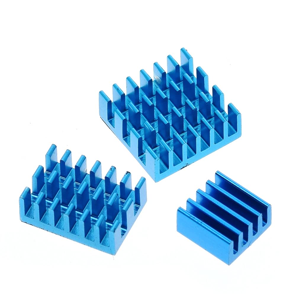 xcluma High quality anodized color heatsink for Raspberry Pi 4B, motherboard IC heat sink kit with adhesive-image-43