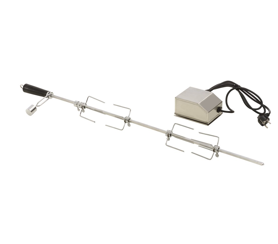 Dehner Drehspieß für Gasgrill Lancaster 400/600, ca. 118 x 8.8 x 12.5 cm, Stahl, silber