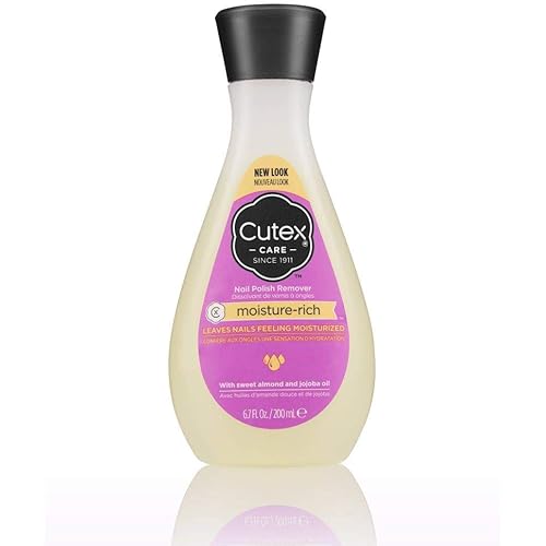 Cutex Moisture-Rich Nail Polish Remover with Sweet Almond and Jojoba Oil, 6.7 fl. oz.