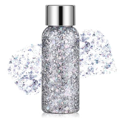 La Mejor Recopilación de Purpurina los más solicitados. 42 Gel Con Purpurina Para El Cuerpo Lentejuelas A Escala De Sirena, Piel Crema Brillante De Larga Duración - Sombra De Ojos, Uñas De Labios, Brillos Corporales Lentejuelas de Sirena...