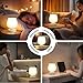 Seealle Touch Table Lamp for Nightstand - Small Bedside Lamp for Bedroom Living Room Night Stands, Desk Lamp with White Glass Shade for Small Spaces, 3 Way Dimmable, LED Bulbs, Gifts