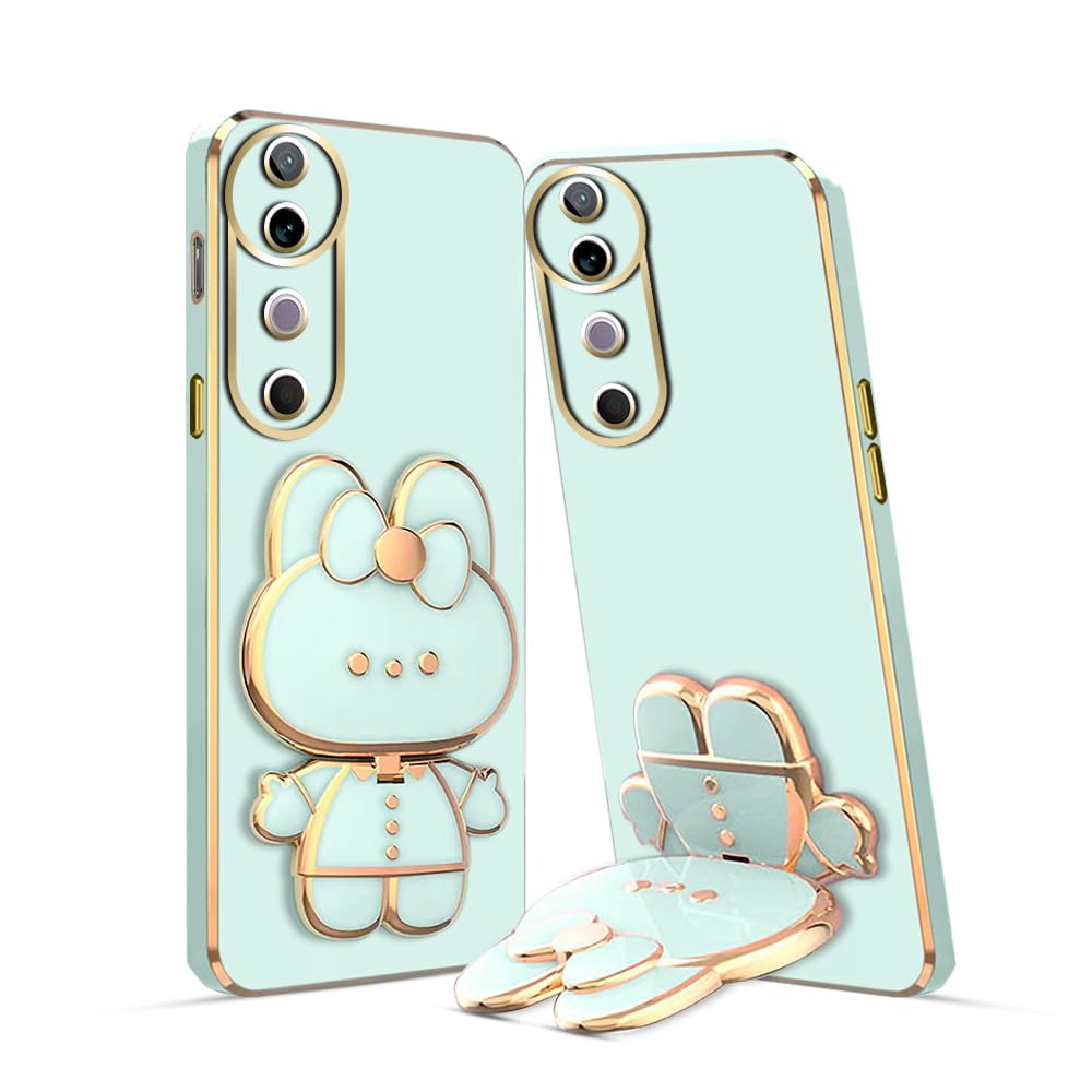 KARWAN®️ 3D Cat Back Case and Cover with Stand Compatible for Vivo V40 Stand Mirror | Camera Protection | Electroplated | Folding Stand -Mint (B0DC6TS79F) Amazon Price History, Amazon Price Tracker