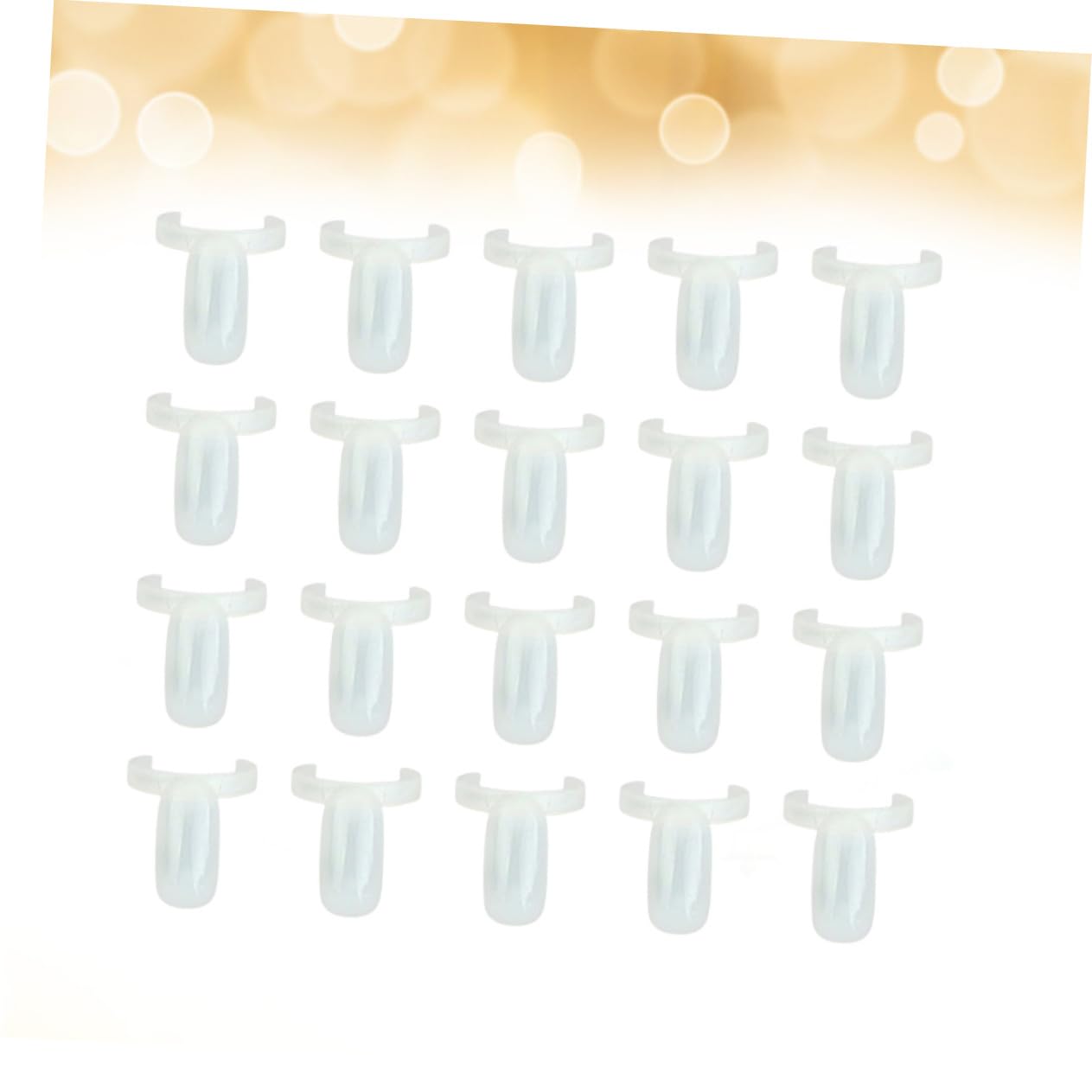 150pcs Nail Art Display Board Ring for Color Selection Durable Beige Nail Polish Sample Sticks for and Home Use for Beginners