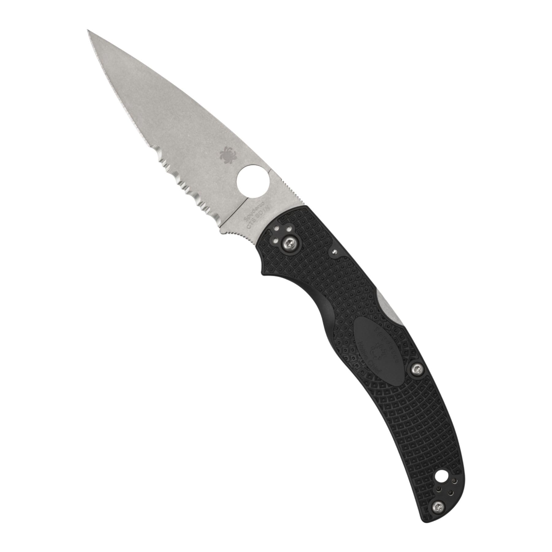 Native Chief Knife - Black G-10 Handle with PlainEdge, Full-Flat Grind, CPM S30V Steel Blade and Back Lock - C244GP