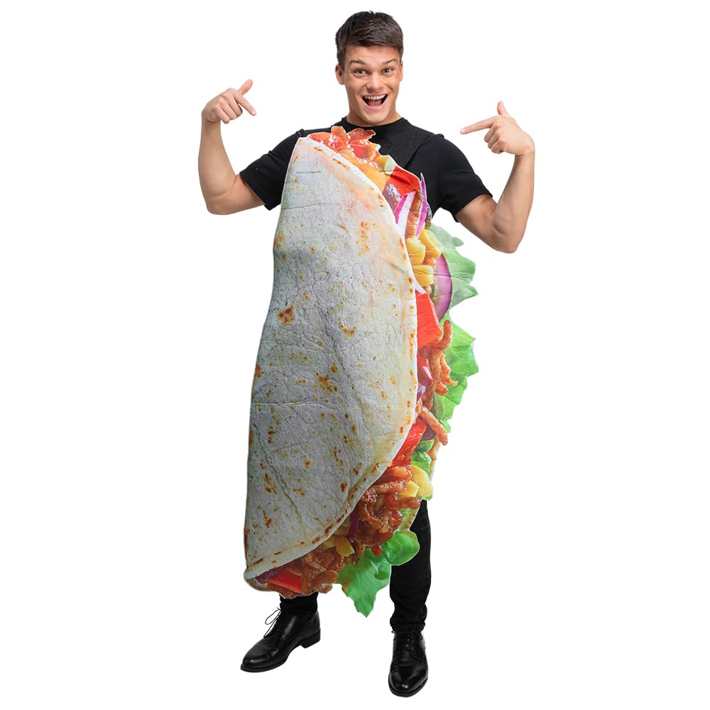 Wicked Costumes Adult Taco Fancy Dress Costume - One Size, Multicolour - Image 2