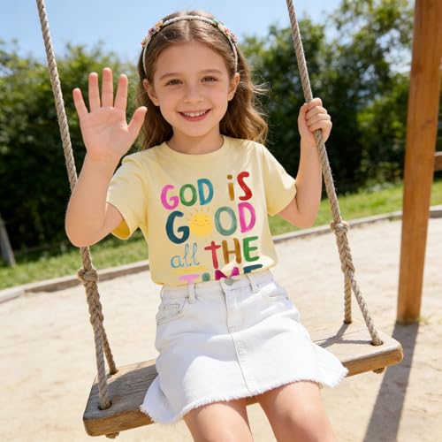 Image of Kids Christian Shirt Toddler Created with a Purpose Shirt Boys Girls Bible Verse Religious Clothes 2-7 Years