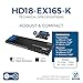OREI 4K 1x8 HDMI Extender Splitter Multiple Over CAT 6/7 Cable with EDID management - 4K@30Hz upto 165ft and 1080p@60Hz upto 230ft- Loop Out