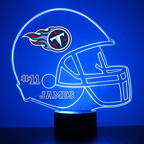 Mirror Magic Light Up LED Lamp - Football Helmet Night Light for Bedroom