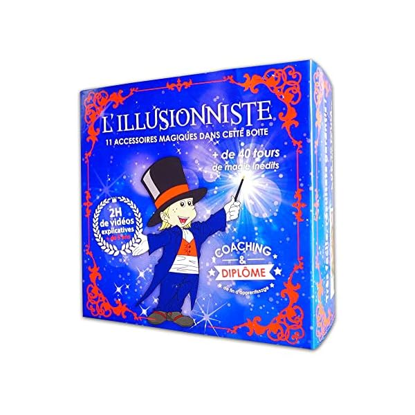 Magic Secret Coffret Magie – Illusions Et Mentalisme – 35 Tours, 5 Accessoires, 60 Vidéos – App IOS/Android – Dès 9 Ans