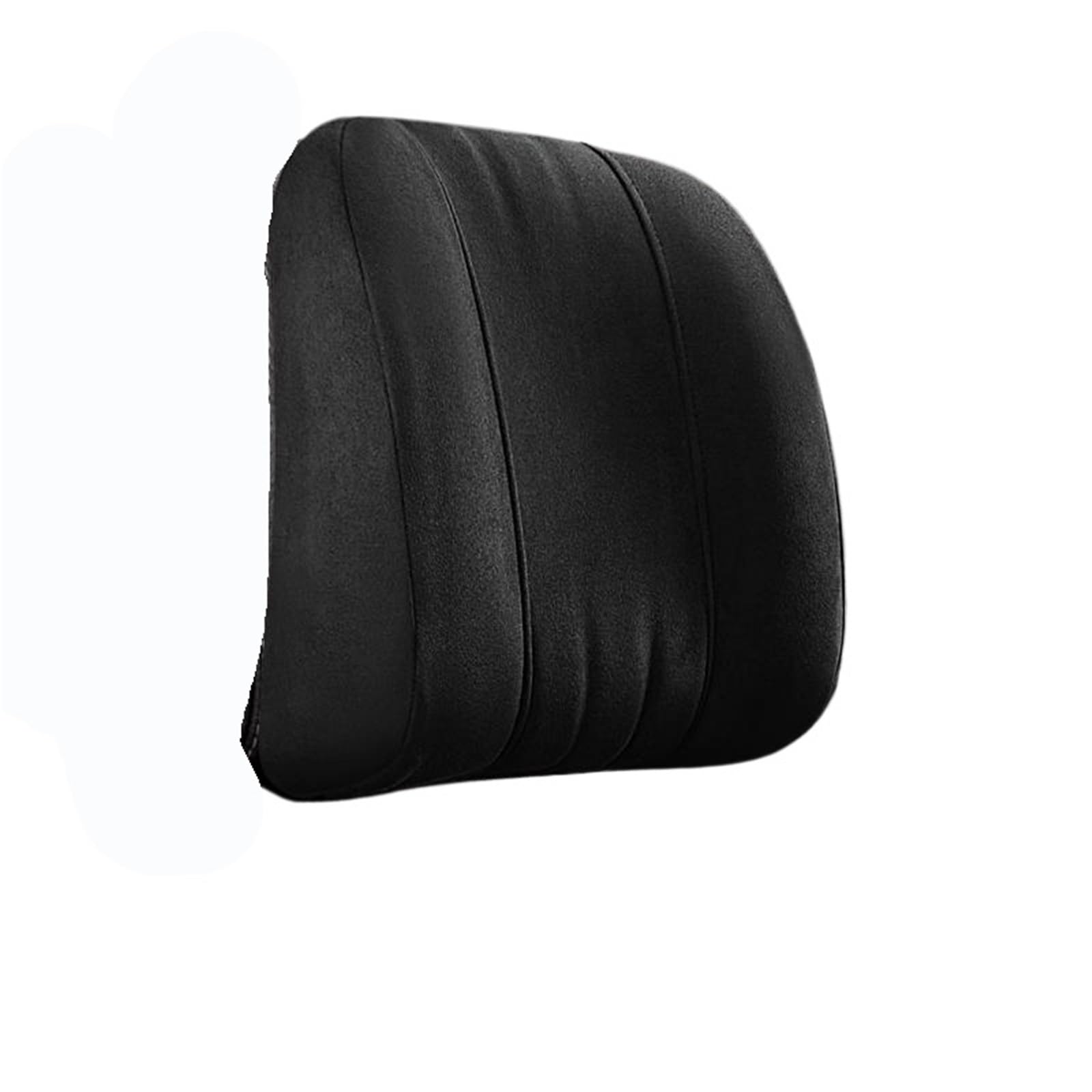 poduszka do jazdy Pasuje do zagłówka z pianki memory foam marki Maybach, podparcie lędźwiowe z obciążnikiem z tkaniny zamszowej(Black headrest)