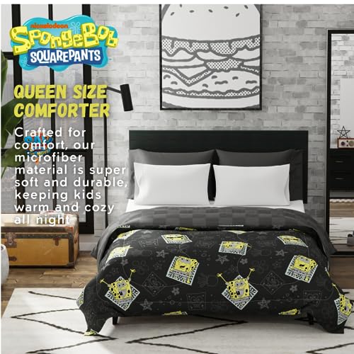 Image of Collectibles Spongebob Squarepants Bedding Super Soft Cozy Microfiber Reversible Comforter, Queen, (Officially Licensed Product) by Franco