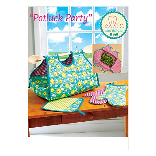 KWIK-SEW PATTERNS K0196 Potholder/Mitts and Casserole Carrier, One Size only