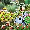 Suzile 50 Pcs Mini Resin Highland Cow Figurines Bulk Mini Cow Figurine Cute Resin Miniature Sculpture Ornament Highland Cows Gifts for Landscape Office Garden Desk Party Tabletop Decor #4