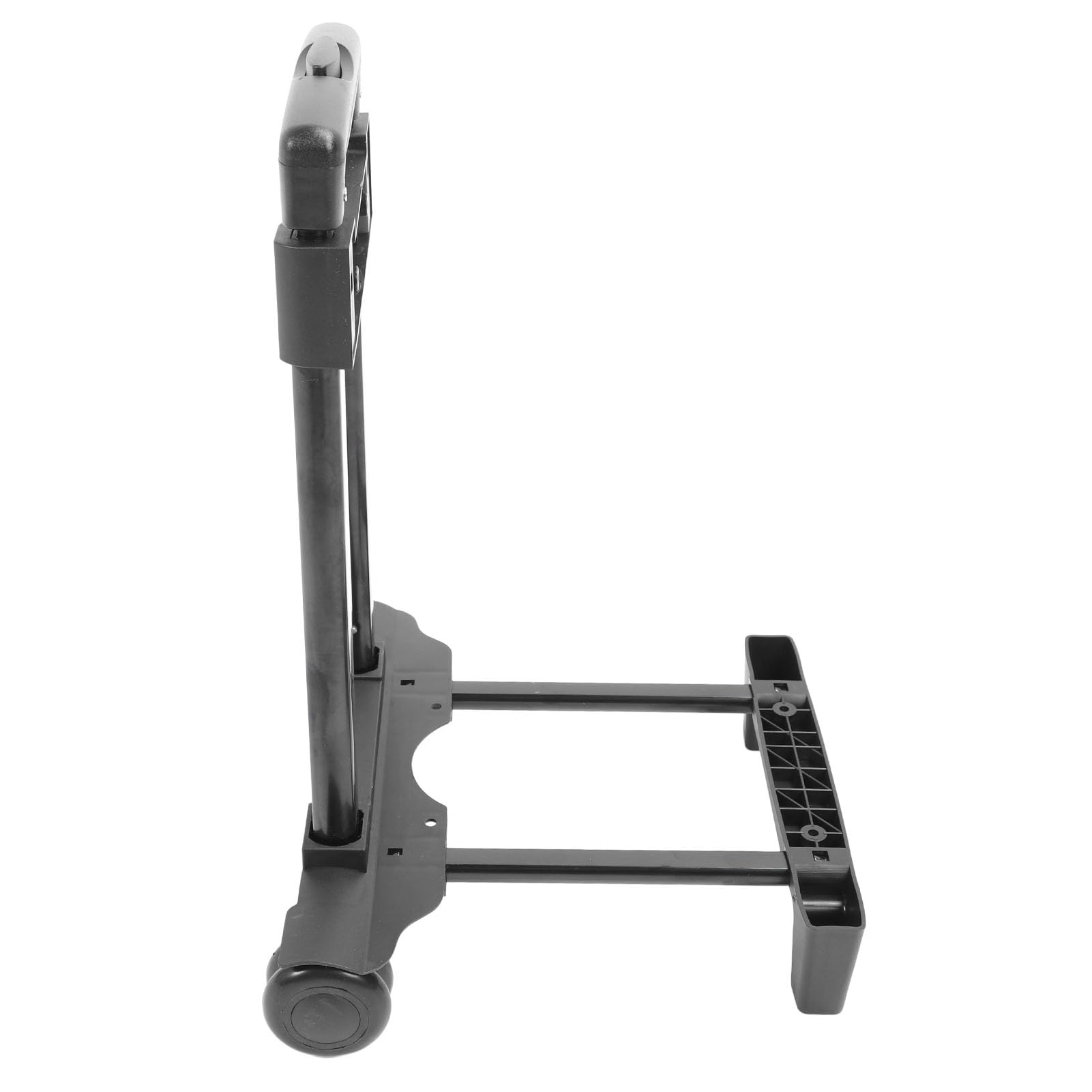 Carrello a Mano Pieghevole in Ferro, Carrello Portaoggetti Portatile per Carichi Pesanti fino a 50kg, 2 Ruote, per Bagagli Shopping Viaggi e Uso Ufficio, Pieghevole e Compatto
