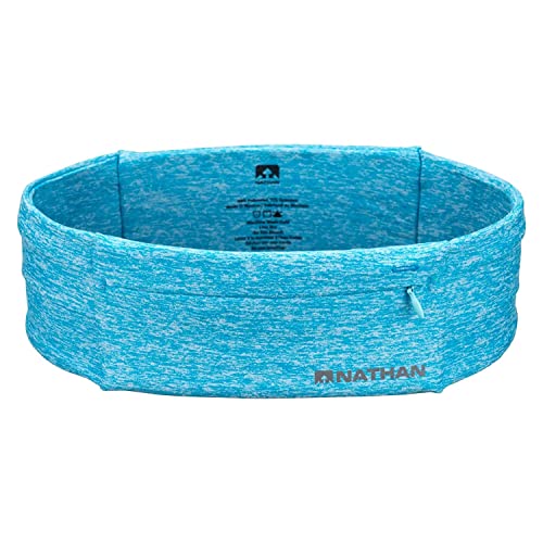 Nathan Zipster Running Belt.Bounce Free Waist Pack. Pockets with Zippers. Runners Fanny Pack. Fits All iPhones, Android, Samsung etc. for Men and Women