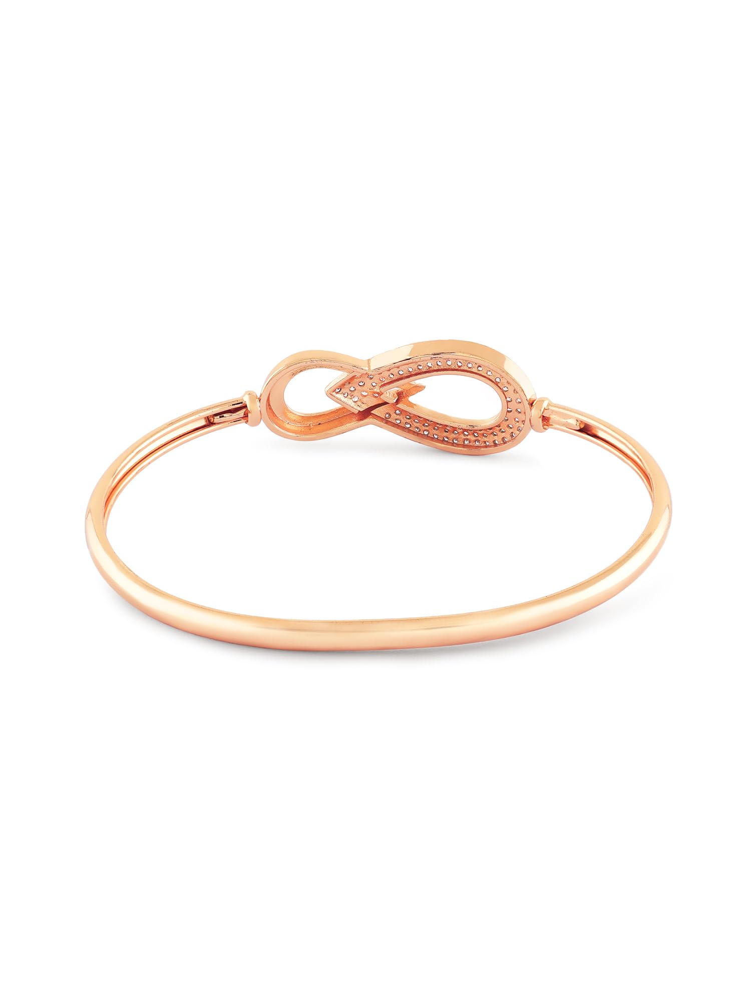 Cubic Zirconia Brass Kada Style Bracelet-ZPFK17185