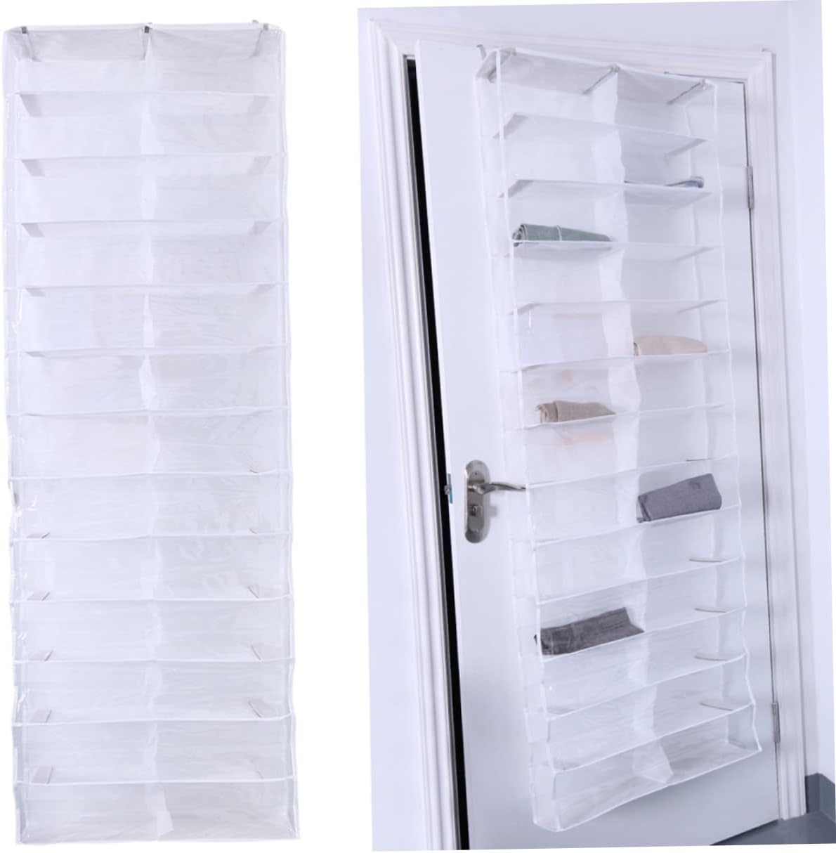 Zerodeko 2pcs over The Door Hanger Shoes Organizer Closet Storage Rack Space Saver Hanging Organizer